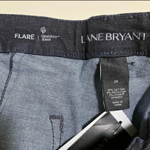 NWT Lane Bryant Genius Fit Flare Jeans Size 28 - Picture 8 of 8